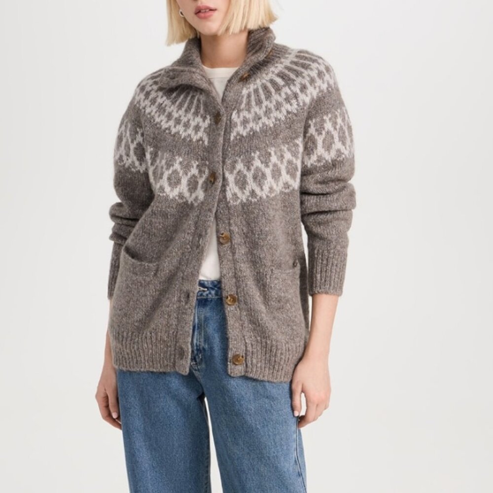 Alex Mill Fair Isle Cardigan Sweater